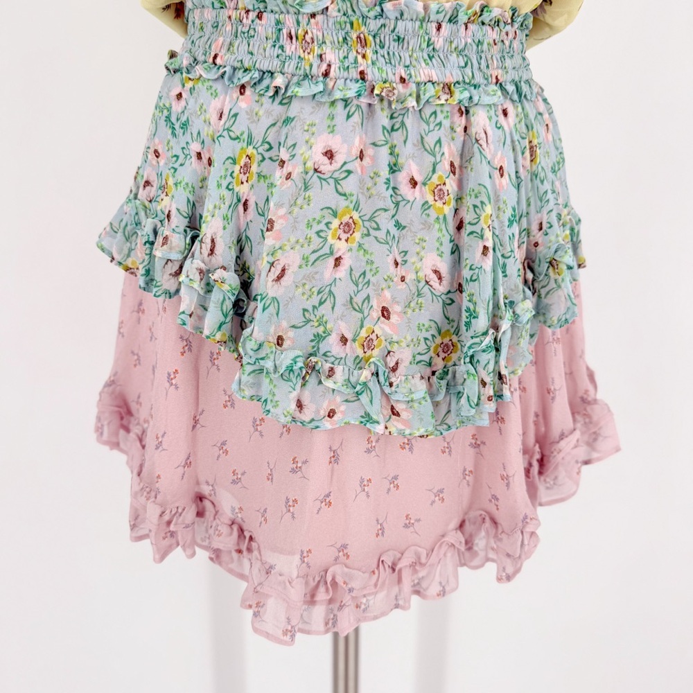 Yumi Kim Floral Mini Dress in Yellow, Blue, and Pink - Picture 10 of 10